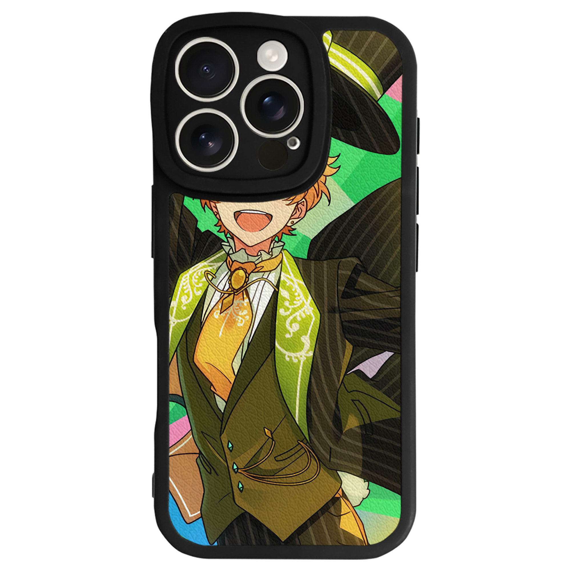 （画像用） あんさんぶるスターズ! Ensemble Stars 【iPhone 16シリーズ対応】シリコンスマホケース（レザー調） 材質：シリコン